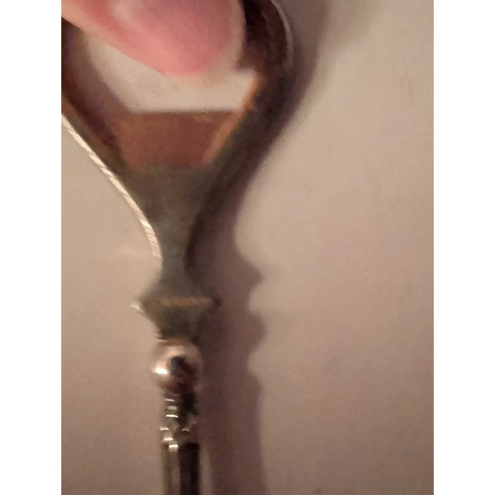 Antique Marked Sterling Silver Floral Decorations Flatware Bottle Opener 2-6-94